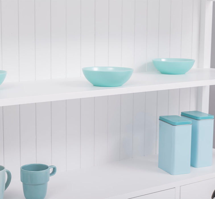 Großes Landhausregal mit 3 Schubladen - Offenes Standregal