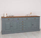 Großes Sideboard aus Massivholz - Geschirrschrank mit 8 Schubladen -