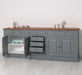 Großes Sideboard aus Massivholz - Geschirrschrank mit 8 Schubladen -
