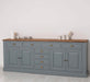 Großes Sideboard aus Massivholz - Geschirrschrank mit 8 Schubladen -