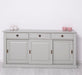 MGrosses-Sideboard-aus-Massivholz-mit-3-Schiebetueren-und-3-Schubladen-grau-front