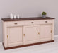Grosses-Sideboard-aus-Massivholz-mit-3-Schiebetueren-und-3-Schubladen-kastanie-creme-links