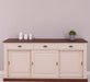 Grosses-Sideboard-aus-Massivholz-mit-3-Schiebetueren-und-3-Schubladen-kastanie-creme-front