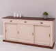 Grosses-Sideboard-aus-Massivholz-mit-3-Schiebetueren-und-3-Schubladen-kastanie-creme-rechts
