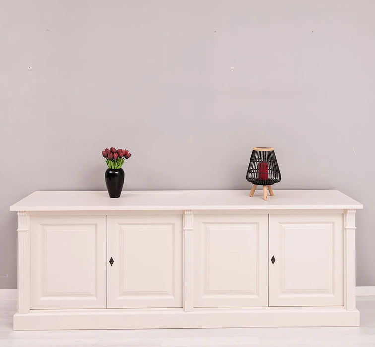 Großes Sideboard aus Massivholz mit 4 Türen