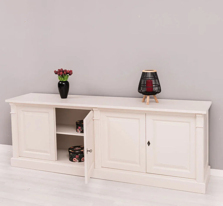 Großes Sideboard aus Massivholz mit 4 Türen