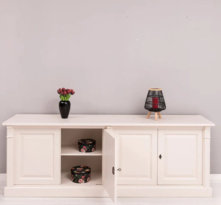 Großes Sideboard aus Massivholz mit 4 Türen