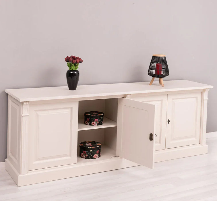 Großes Sideboard aus Massivholz mit 4 Türen