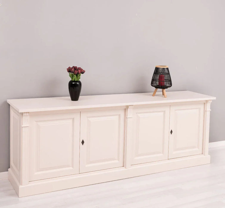 Großes Sideboard aus Massivholz mit 4 Türen