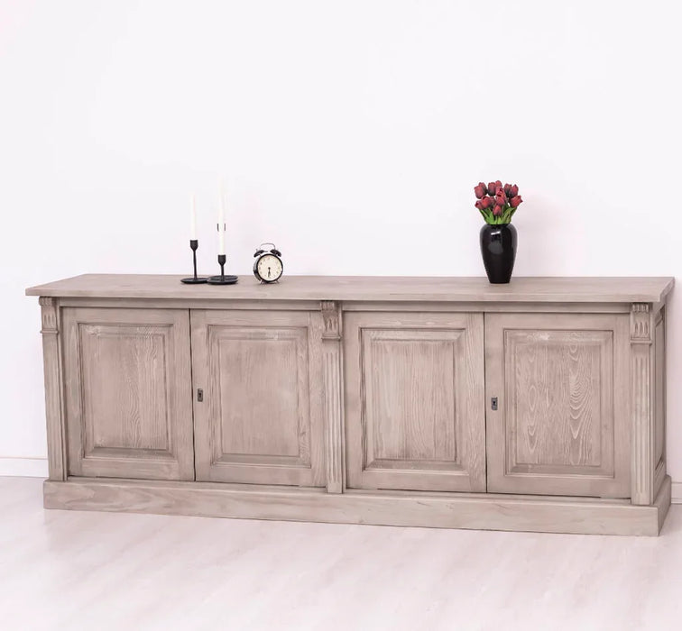 Großes Sideboard aus Massivholz mit 4 Türen