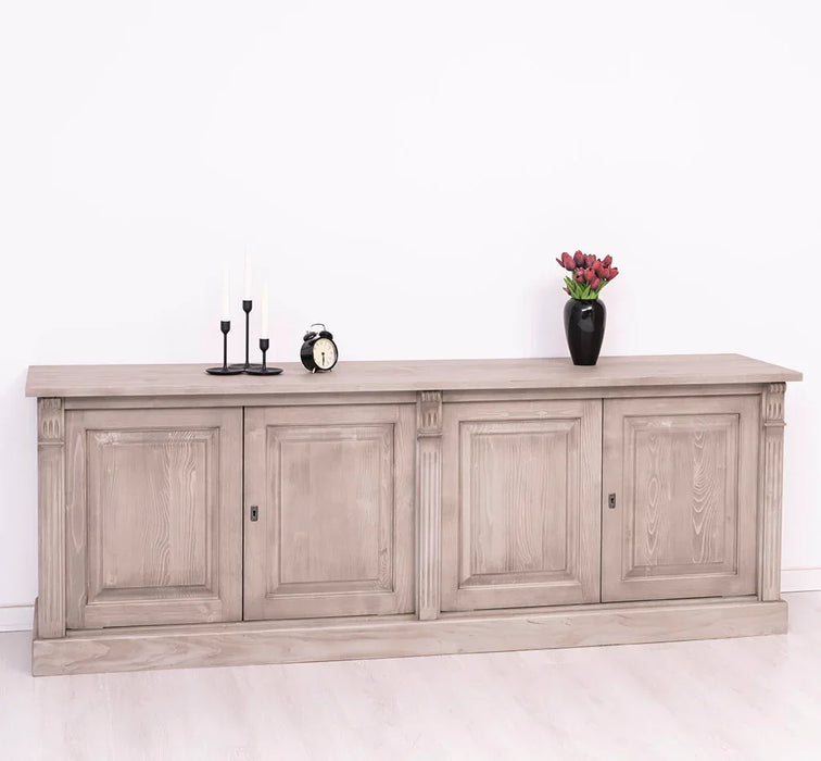 Großes Sideboard aus Massivholz mit 4 Türen