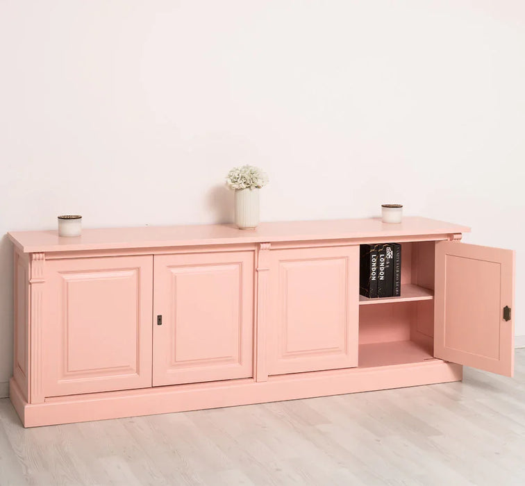 Großes Sideboard aus Massivholz mit 4 Türen