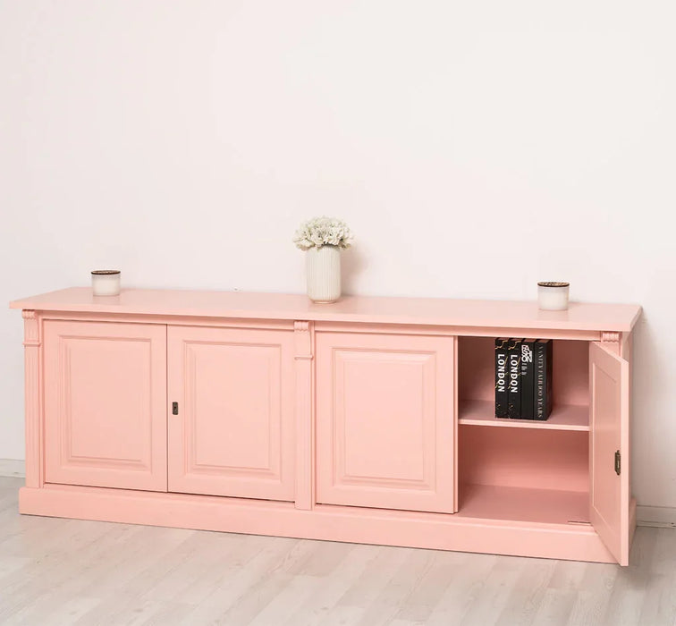 Großes Sideboard aus Massivholz mit 4 Türen