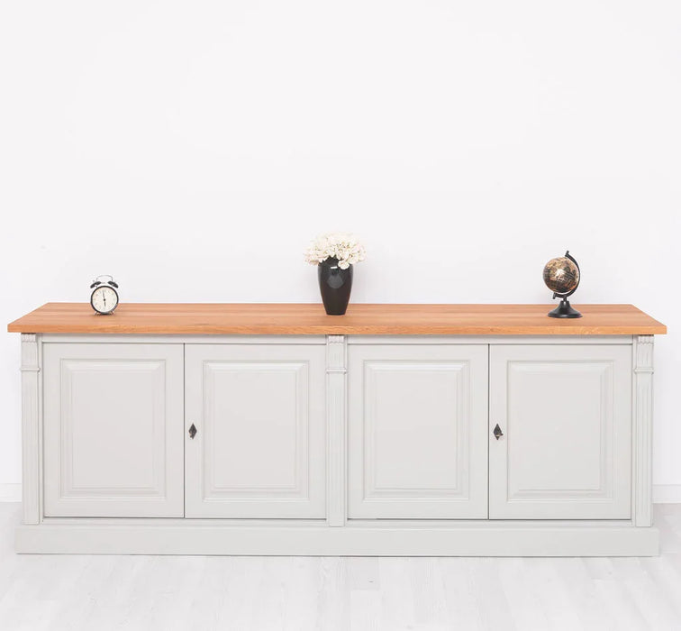 Großes Sideboard aus Massivholz mit 4 Türen