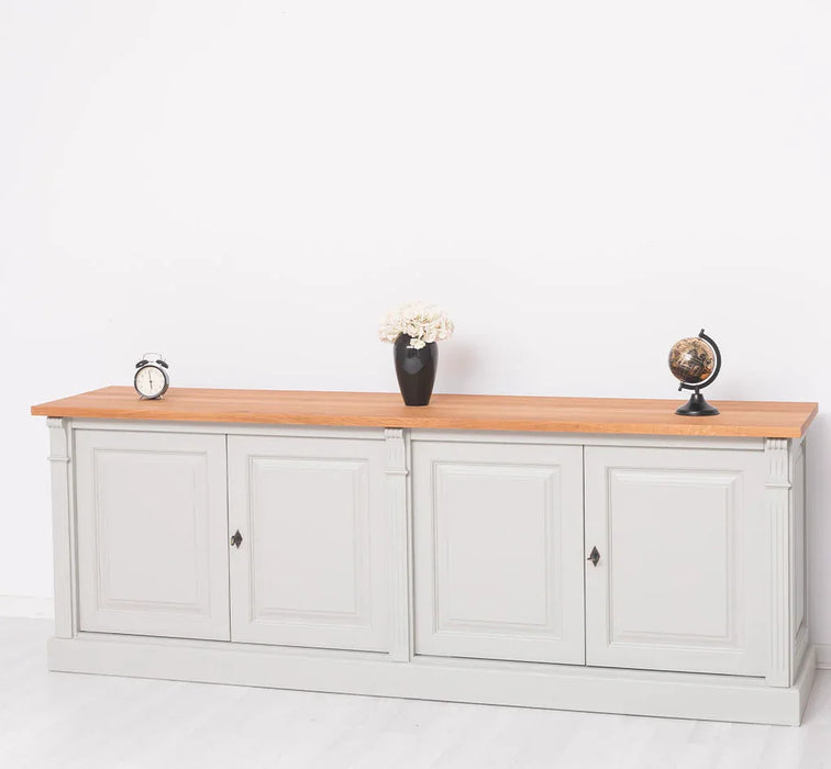 Großes Sideboard aus Massivholz mit 4 Türen