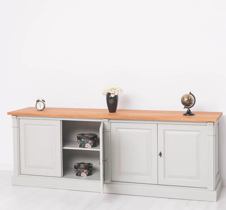 Großes Sideboard aus Massivholz mit 4 Türen