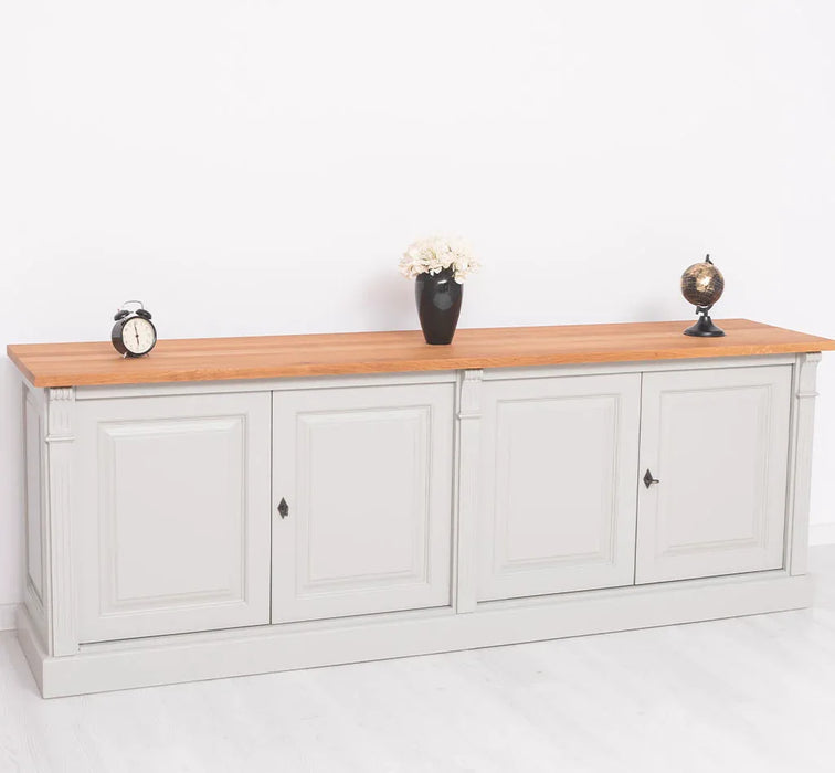 Großes Sideboard aus Massivholz mit 4 Türen