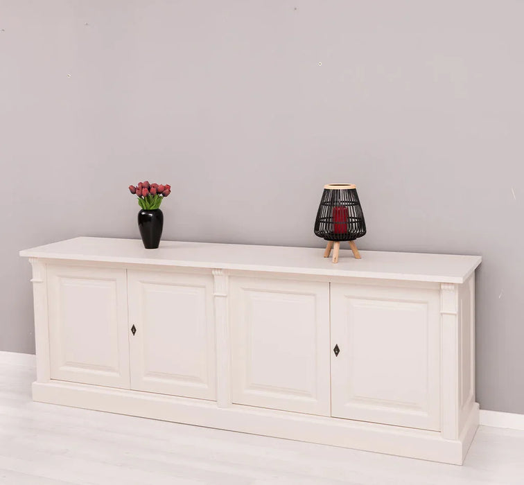 Großes Sideboard aus Massivholz mit 4 Türen