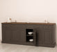 Großes Sideboard aus Massivholz mit sechs Schubladen und Türen -