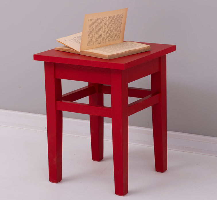 Hocker aus Massivholz in verschiedenen Farben