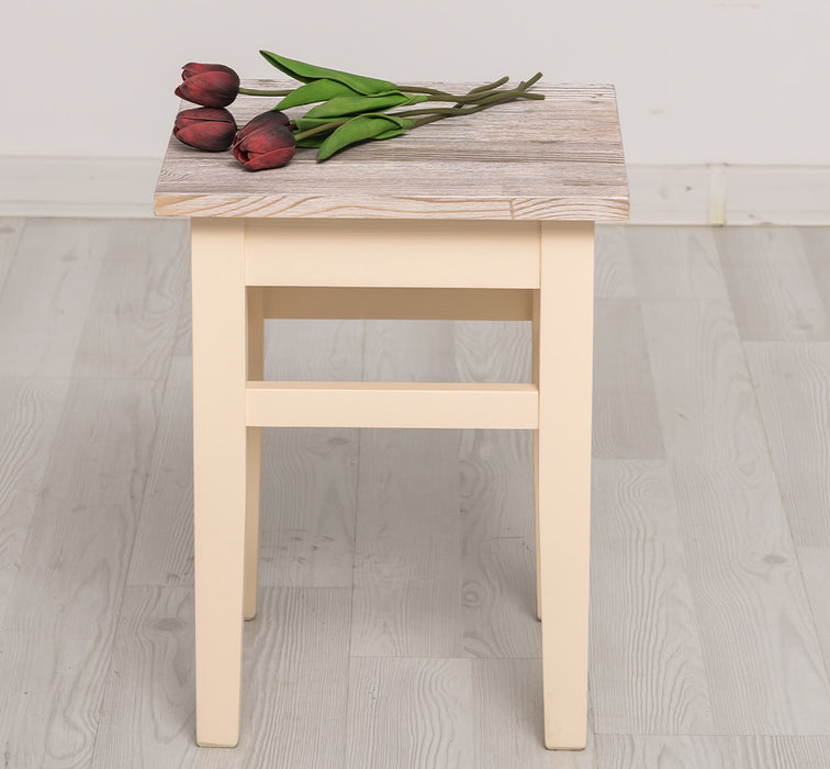 Hocker aus Massivholz in verschiedenen Farben