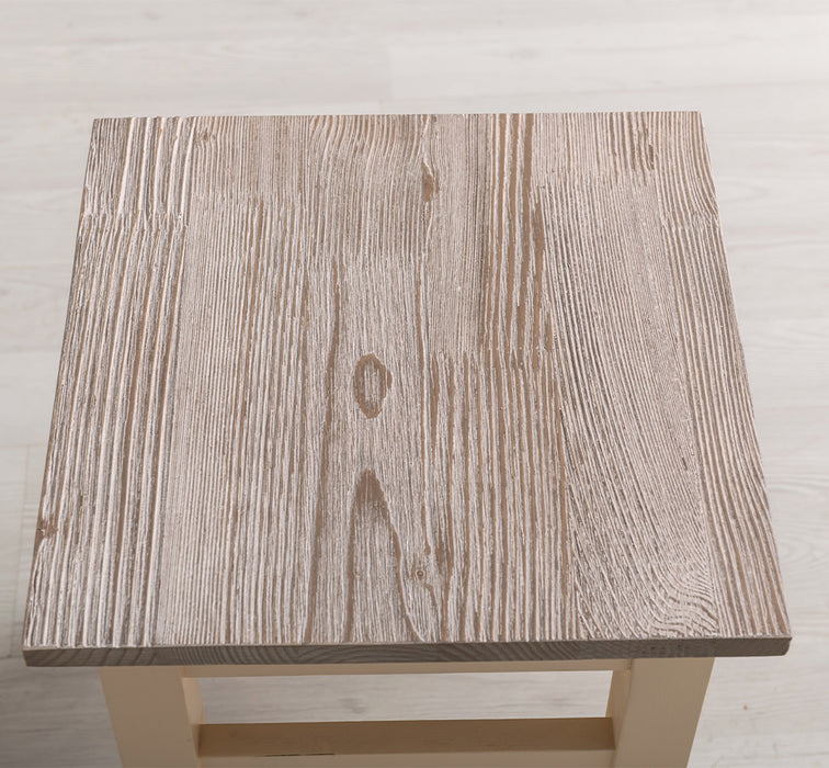 Hocker aus Massivholz in verschiedenen Farben