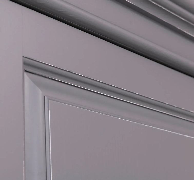 Kleiderschrank aus Massivholz mit Schublade und Kleiderstange
