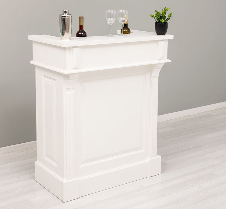 Kleine Landhausbar aus Massivholz - Empfangstheke