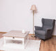 Kleiner Couchtisch aus Massivholz im Landhausstil mit Schublade -