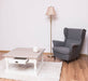 Kleiner Couchtisch aus Massivholz im Landhausstil mit Schublade -