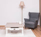Kleiner Couchtisch aus Massivholz im Landhausstil mit Schublade -