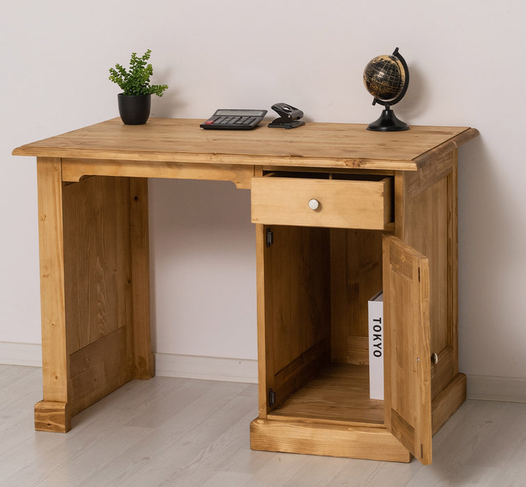 Kleiner Schreibtisch aus Massivholz in verschiedenen Farben