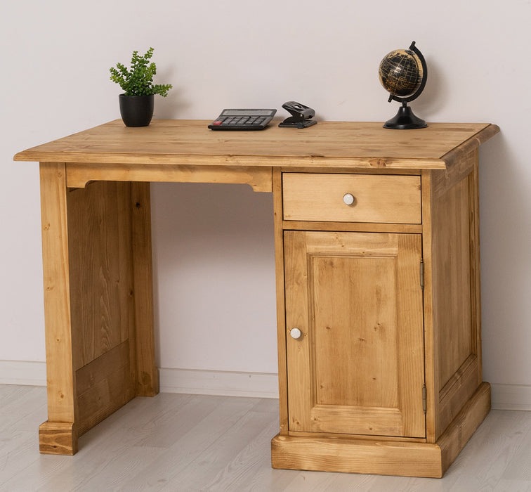 Kleiner Schreibtisch aus Massivholz in verschiedenen Farben