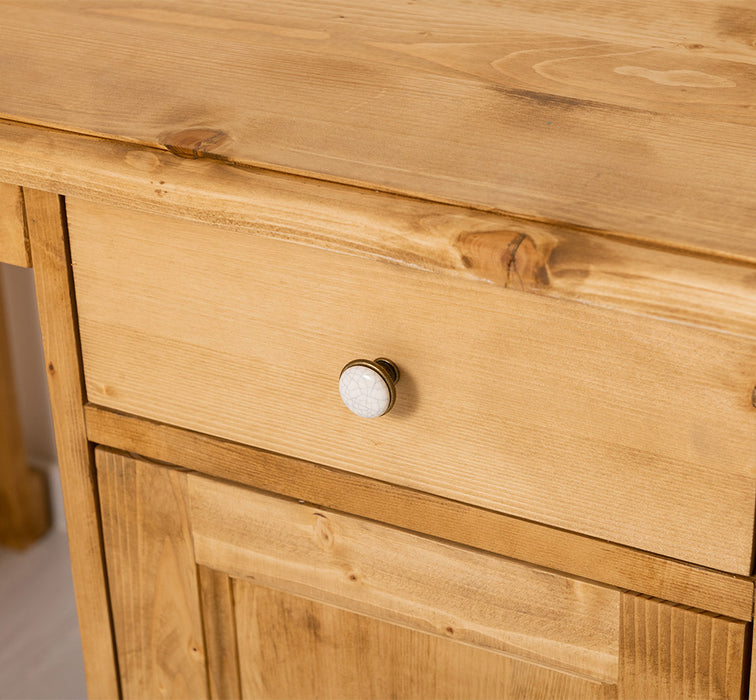 Kleiner Schreibtisch aus Massivholz in verschiedenen Farben