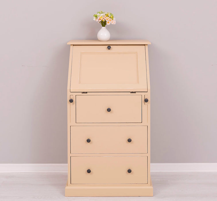 Kleiner Sekretär aus Massivholz - ausklappbar