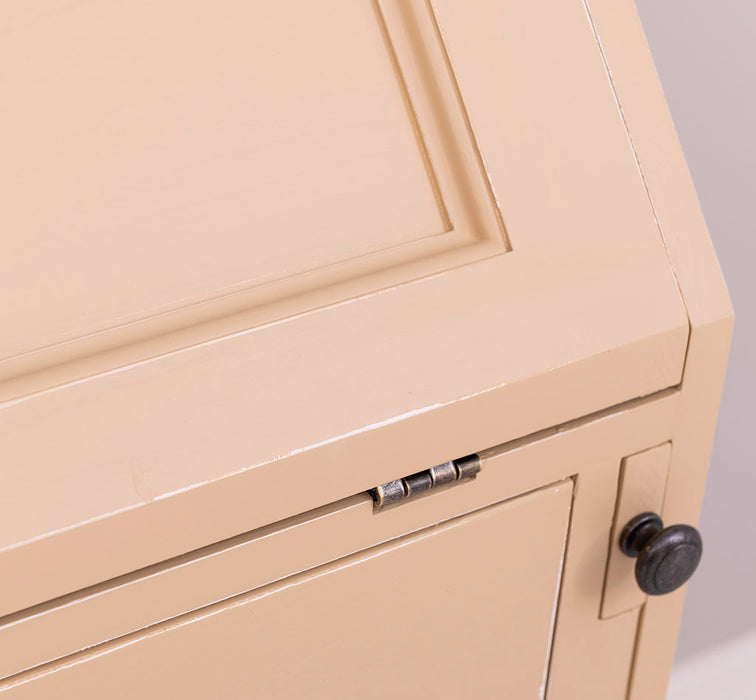 Kleiner Sekretär aus Massivholz - ausklappbar