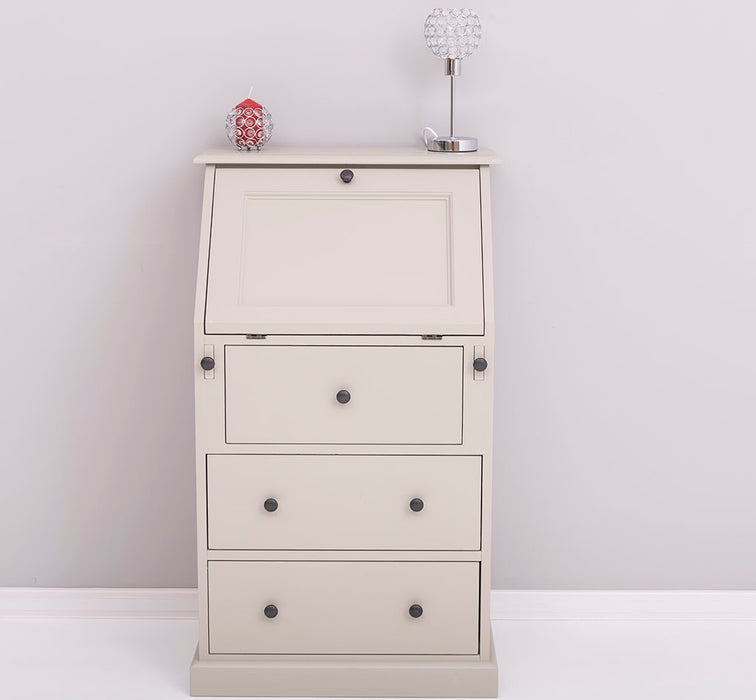 Kleiner Sekretär aus Massivholz - ausklappbar