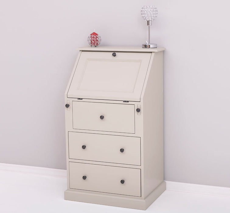 Kleiner Sekretär aus Massivholz - ausklappbar