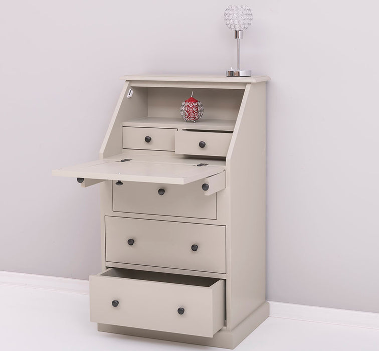 Kleiner Sekretär aus Massivholz - ausklappbar