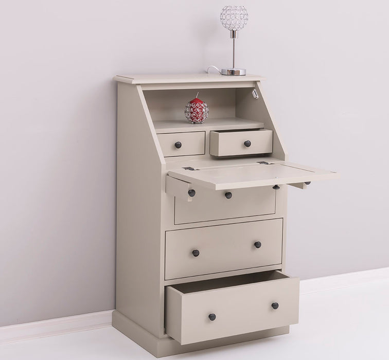 Kleiner Sekretär aus Massivholz - ausklappbar