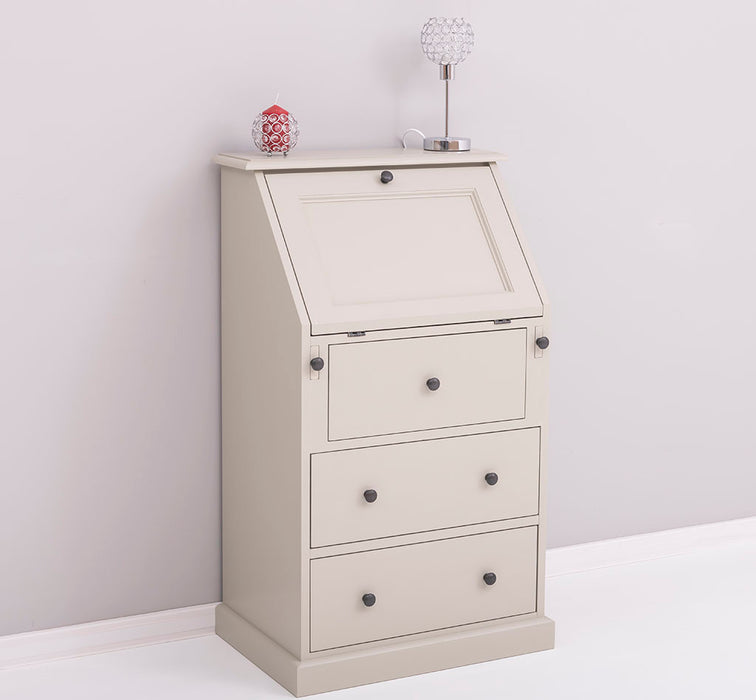 Kleiner Sekretär aus Massivholz - ausklappbar