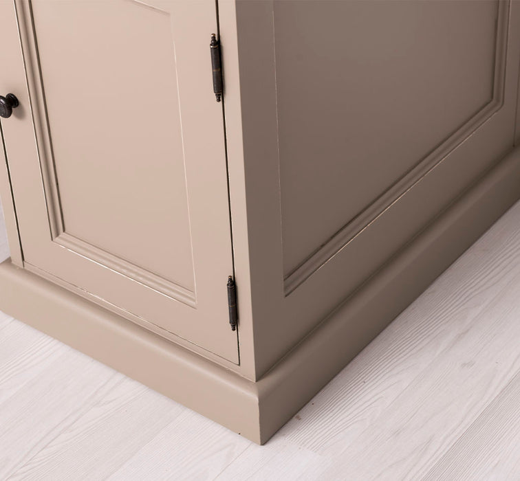 Kleiner Vintage Schreibtisch aus Massivholz mit Eichenplatte