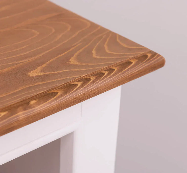 Kleines Bücherregal aus Massivholz im Landhausstil - Gewachst