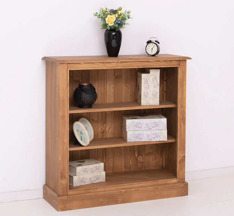Kleines Bücherregal aus Massivholz im Landhausstil - Gewachst