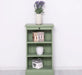 Kleines Bücherregal mit ausziehbarer Ablage