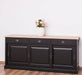 Kommode aus Massivholz | Sideboard mit 3 Schubladen und 3 Schiebetüren -