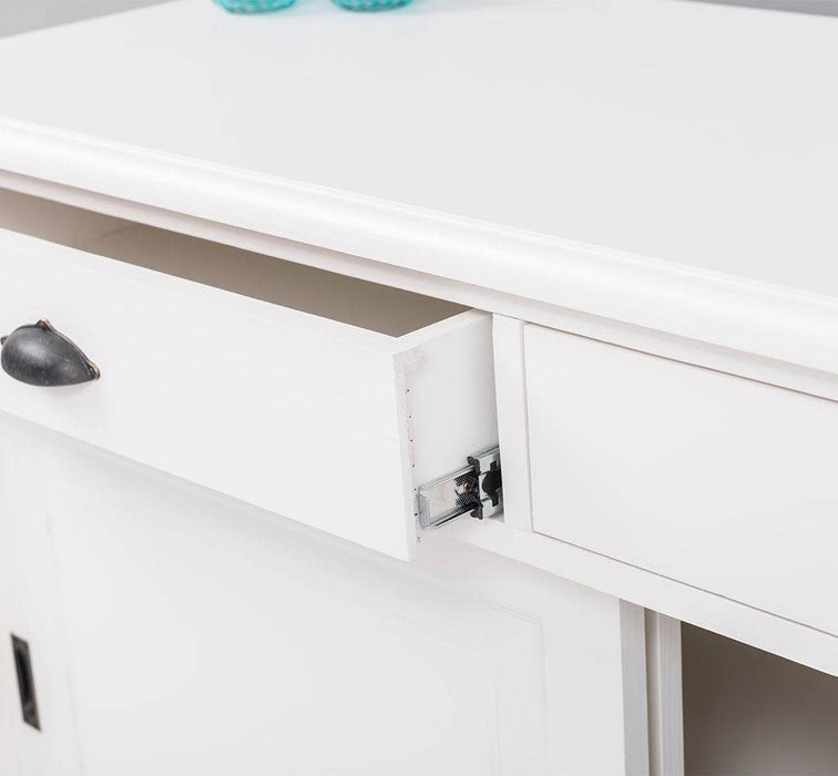 Kommode aus Massivholz | Sideboard mit 3 Schubladen und 3 Schiebetüren -