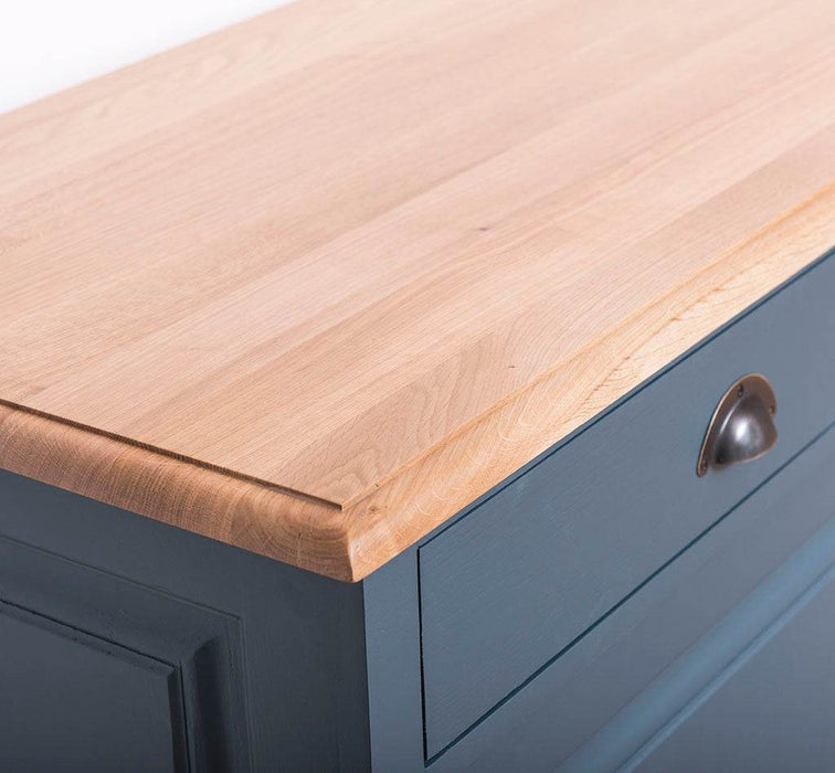 Kommode aus Massivholz | Sideboard mit 3 Schubladen und 3 Schiebetüren -