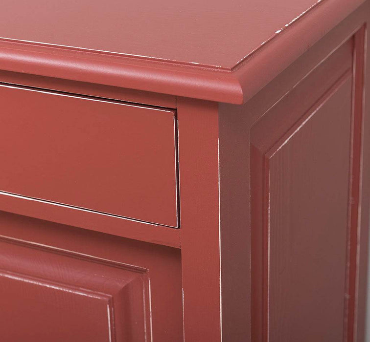 Kommode aus Massivholz | Sideboard mit 3 Schubladen und 3 Schiebetüren -