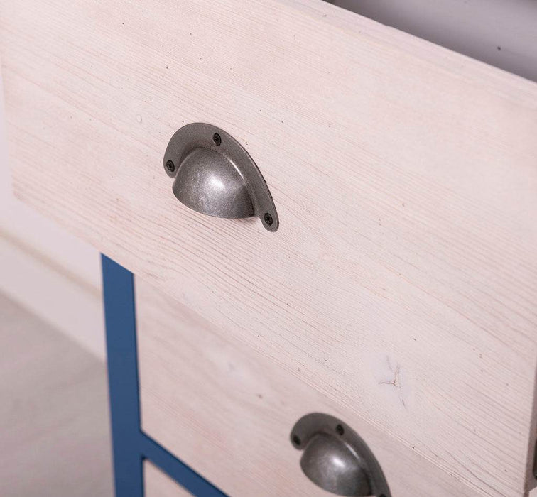 Kommode 100 aus Massivholz mit 6 Schubladen - Pinie gewachst - Multi